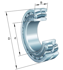 Immagine di Cuscinetto orientabile a rulli - 22309-E1-XL-T41A