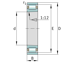 Immagine di Cuscinetto radiale a rulli cilindrici - N1011-D-TVP-SP-XL