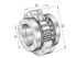 Immagine di Cuscinetto radiale a rullini ed assiali a rulli cilindrici - ZARF1762-TV