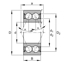 Immagine di Cuscinetti a sezione sottile - 3200-BB-2Z-TVH-C2