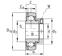 Immagine di Cuscinetto con anello di bloccaggio - GRAE35-XL-NPP-B-FA125.5-OSE