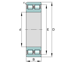 Immagine di Cuscinetto radiale a rulli cilindrici - NN3008-D-TVP-SP-XL