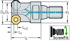 Picture of Frese ottagonali a spianare M5004 • ScrewFit • κ=43° • pollice