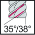 Picture of Solid carbide shoulder/slot mills MC230 • Advance • DIN 6535 HA shank • metric • flute helix angle° • Long reach • center cutting capability