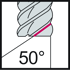 Picture of Solid carbide shoulder/slot mills MC326 • Supreme • DIN 6535 HA shank • metric • flute helix angle 50° • Long reach • Type N 50, long • center cutting capability