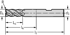 Picture of Solid carbide shoulder/slot mills MC326 • Supreme • DIN 6535 HB shank • metric • flute helix angle 50° • Type N 50 • center cutting capability