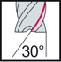 Immagine di Frese per spallamenti e scanalature in metallo duro integrale MD266-A-2-C