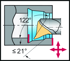 Picture of Barra di alesatura – Sistema di tornitura a copiare W1211 • Walter Turn • metrico • Codolo cilindrico con superficie di serraggio