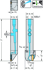 Picture of Shank tool – Radial grooving G4014...-P • Side screw clamping • Precision cooling • metric • Square shank