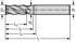 Bild von VHM-Eck-/Nutfräser MD340.A-4-D-C