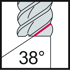 Immagine di Frese per spallamenti e scanalature in metallo duro integrale MA377.A-6-R-C