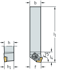 Picture of Shank tool – Rigid clamping DCBN • Walter Turn • metric • Square shank • κ=75°