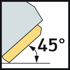 Immagine di Fresa a spianare ettagonale M3024 • Foro cil. trascin. trasv. DIN 138 • κ=45° • pollice