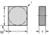 Bild von Keramik – Quadratisch negativ SNGN-T01020-C