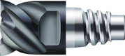 Picture of Solid carbide shoulder/slot mills MC326 • ConeFit • inch • flute helix angle 50° • Type N 50 • center cutting capability