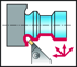 Picture of Shank tool – 45° universal G1551 • Screw clamping • metric • Square shank