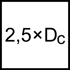 Immagine di Punta con inserti intercambiabili D4240-02 • Codolo cilindrico con piano • metrico • 2,5xD • Angolo di punta 140° • Angolo incluso del gradino 45° • Z=2