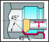 Picture of Exchangeable head – Turning and chamfering WE07-T10-045L02 WSM23X