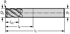 Picture of Solid carbide shoulder/slot mills MA230 • Advance • inch • flute helix angle° • center cutting capability