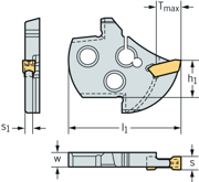 Immagine di Grooving module – Internal grooving MSS-MOD-INT-R-RA-GX