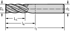 Immagine di Frese per spallamenti e scanalature in metallo duro integrale MC232 • Perform • Codolo cilindrico • pollice • Angolo d'elica 35° • Keyslot milling and helical mi