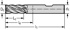 Immagine di Frese per spallamenti e scanalature in metallo duro integrale MD340-W-5-B