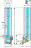 Immagine di Utensile con codolo – Sistema di tornitura a copiare W1011-10-16-L-AUSSEN-WL25-IN-P