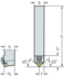 Picture of Shank tool – Rigid clamping DSDN • Walter Turn • inch • Square shank • κ=45°