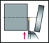 Picture of Utensile con codolo – Esecuzione di gole radiali G2012...-P • Fissaggio automatico • Lubrificazione di precisione • metrico • Codolo quadro