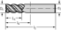 Immagine di Frese per spallamenti e scanalature in metallo duro integrale MC251-A-4-B
