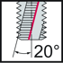 Immagine di Fresa a filettare in metallo duro integrale TC611 • Supreme • UN60 • WJ30RC • ≤2xD • Codolo DIN 6535 HB