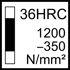 Picture of HSS-E machine taps • Paradur STE • E = 1.5-2xTP (full bottom chamfer) • ≤2,5xD • G/NORMAL • DIN 5156 • right hand flute 40° • Suitable for blind hole