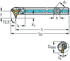 Immagine di Barra di alesatura – Sistema di tornitura a copiare W1210-12-20-R-INNEN-WL17