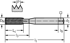 Picture of HSS-E machine thread formers DP2161705-M5X0.5