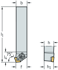 Picture of Shank tool – Rigid clamping DCBN • Walter Turn • metric • Square shank • κ=75°