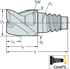 Picture of Frese per spallamenti e scanalature in metallo duro integrale H6E2211 • Protostar • ConeFit • metrico • Angolo d'elica 45° • Tipo Al 45 • Keyslot milling and helical mi