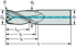 Immagine di Frese per spallamenti e scanalature in metallo duro integrale MD265-A-3-R-C-IC