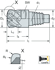 Picture of Solid carbide high feed milling cutters MD025 • ConeFit • inch • flute helix angle 50°