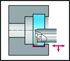 Picture of Boring bar – Internal grooving G1221...-P • Screw clamping • Precision cooling • inch • Parallel shank