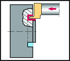 Immagine di Boring bar for exchangeable head – Axial grooving W3271.E0625R-42-WE09