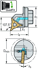 Immagine di Replaceable head – Copy turning system W1211-QUADFIT-R-WL25-INNEN