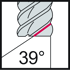 Picture of Solid carbide shoulder/slot mills MA267 • Advance • inch • flute helix angle° • center cutting capability