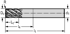 Picture of Solid carbide shoulder/slot mills MA373 • Supreme • inch • flute helix angle° • Chip breaker • center cutting capability