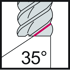 Immagine di Frese per spallamenti e scanalature in metallo duro integrale MC232 • Perform • Codolo DIN 6535 HB • pollice • Angolo d'elica 35° • Keyslot milling and helical mi