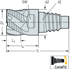 Immagine di Fresa per spallamenti e scanalature in metallo duro integrale MC320 • ConeFit • metrico • Angolo d'elica 40° • Keyslot milling and helical mi