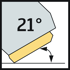 Immagine di Fresa High Feed F4030 • Foro cil. trascin. trasv. DIN 138 • κ=21° • metrico