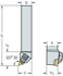 Picture of Shank tool – Rigid clamping DDHN • Walter Turn • metric • Square shank • κ=107,5°