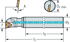 Picture of Boring bar for precision boring with insert holder EB100