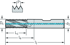 Picture of Fresa a filettare in metallo duro integrale TC611 • Supreme • M60 • WB10RD • ≤2xD • Codolo DIN 6535 HB • Codice tipo di uscita refriger: Uscita assiale concentrica