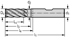 Immagine di Frese per spallamenti e scanalature in metallo duro integrale ME232-W-6-B-C